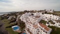 Aerial shot with hotel drone, Casapueblo, Punta del Este